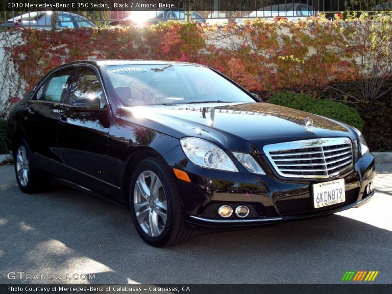 Black / Almond Beige 2010 Mercedes-Benz E 350 Sedan