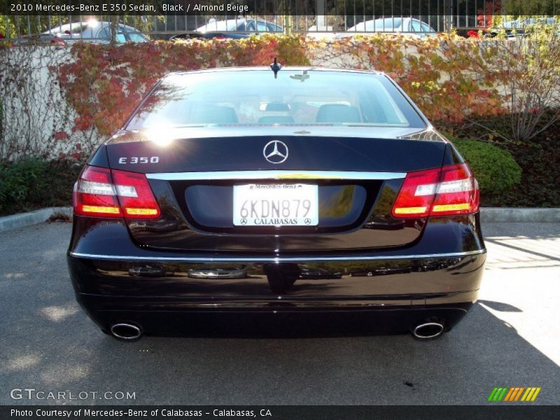 Black / Almond Beige 2010 Mercedes-Benz E 350 Sedan