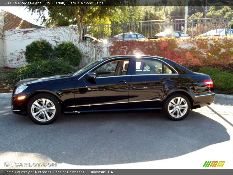 Black / Almond Beige 2010 Mercedes-Benz E 350 Sedan