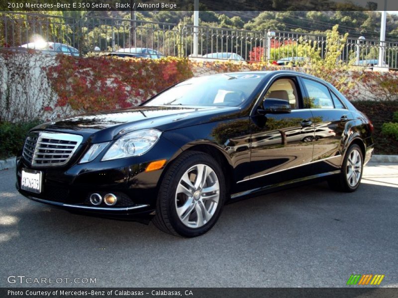 Black / Almond Beige 2010 Mercedes-Benz E 350 Sedan