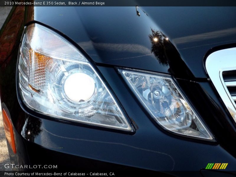Black / Almond Beige 2010 Mercedes-Benz E 350 Sedan