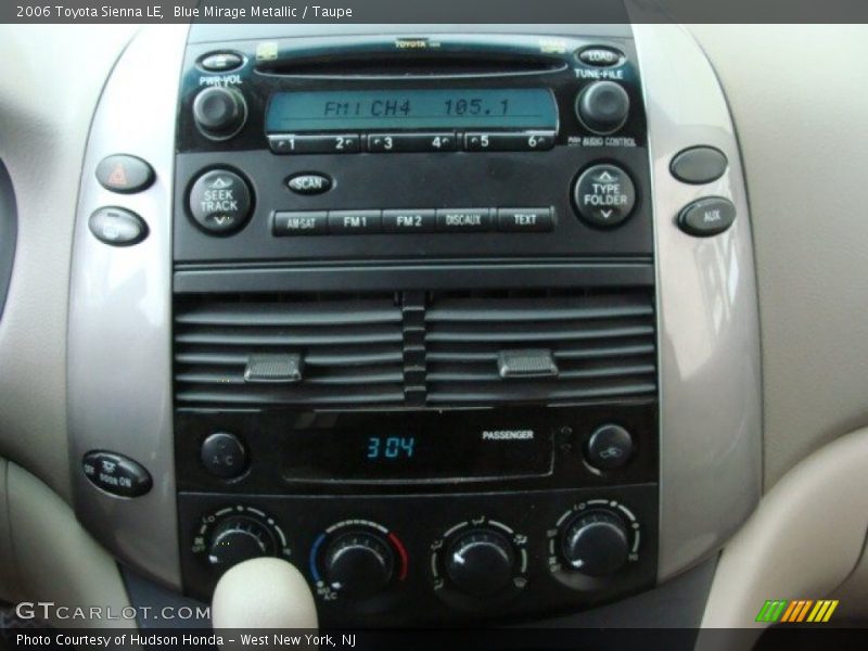 Blue Mirage Metallic / Taupe 2006 Toyota Sienna LE