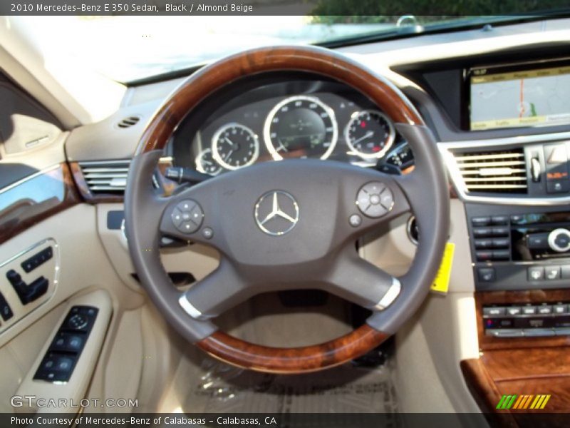 Black / Almond Beige 2010 Mercedes-Benz E 350 Sedan