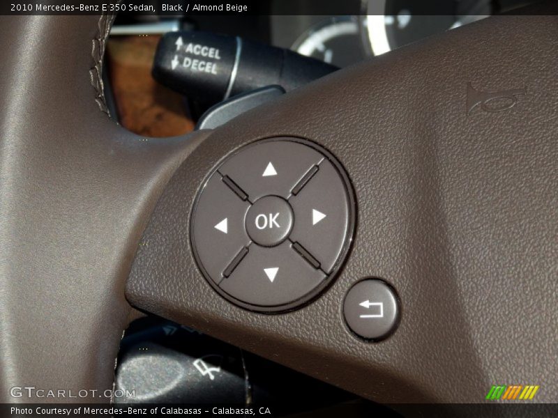 Black / Almond Beige 2010 Mercedes-Benz E 350 Sedan