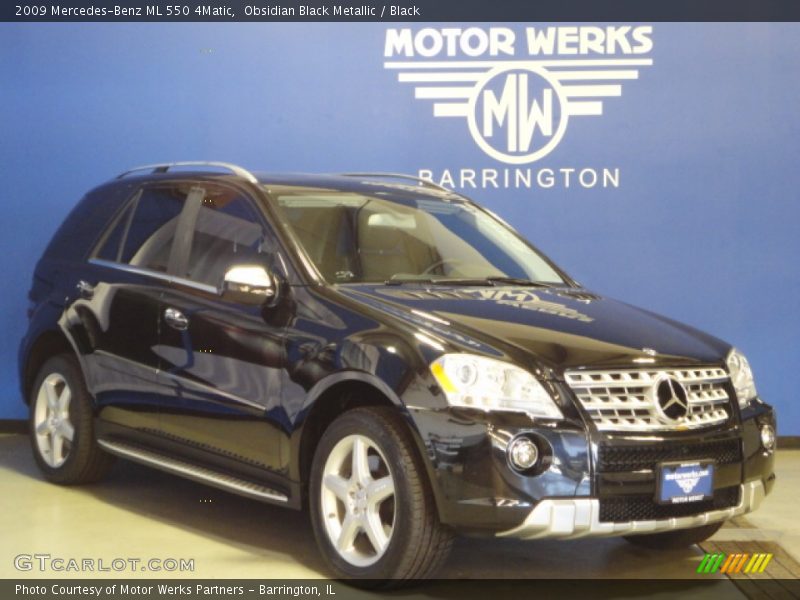 Obsidian Black Metallic / Black 2009 Mercedes-Benz ML 550 4Matic