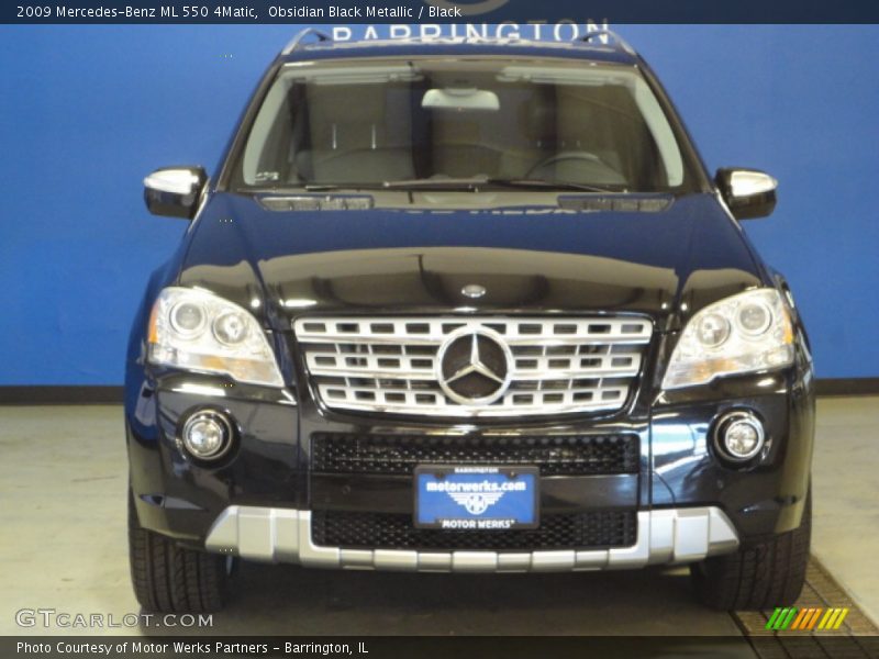 Obsidian Black Metallic / Black 2009 Mercedes-Benz ML 550 4Matic