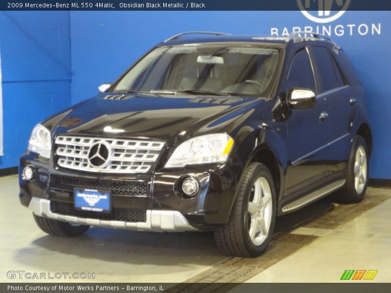 Obsidian Black Metallic / Black 2009 Mercedes-Benz ML 550 4Matic