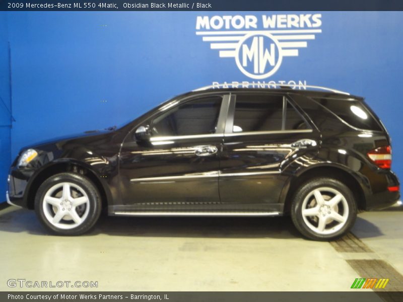 Obsidian Black Metallic / Black 2009 Mercedes-Benz ML 550 4Matic