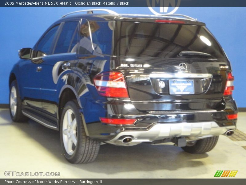 Obsidian Black Metallic / Black 2009 Mercedes-Benz ML 550 4Matic