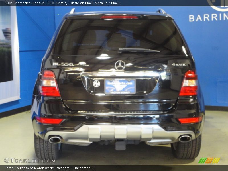 Obsidian Black Metallic / Black 2009 Mercedes-Benz ML 550 4Matic