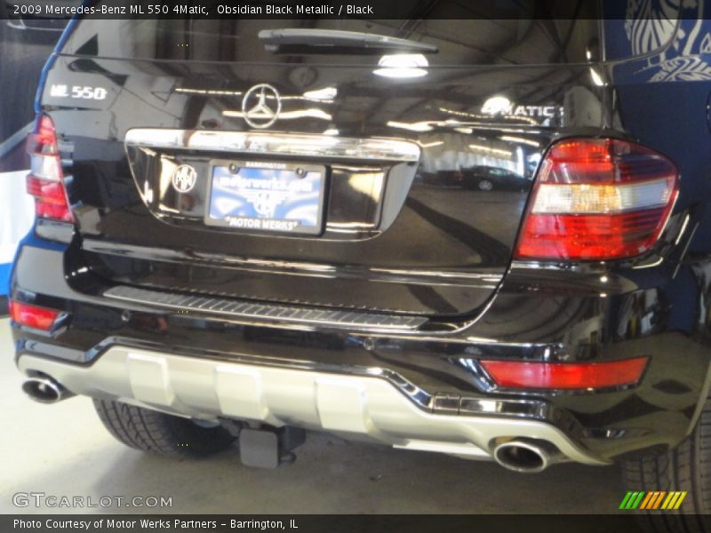 Obsidian Black Metallic / Black 2009 Mercedes-Benz ML 550 4Matic