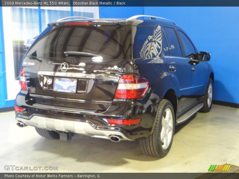 Obsidian Black Metallic / Black 2009 Mercedes-Benz ML 550 4Matic