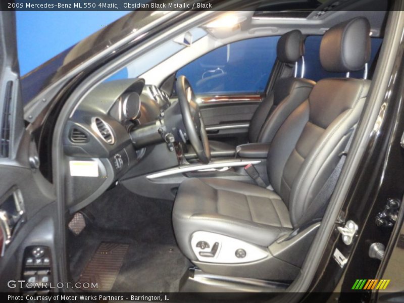 Obsidian Black Metallic / Black 2009 Mercedes-Benz ML 550 4Matic