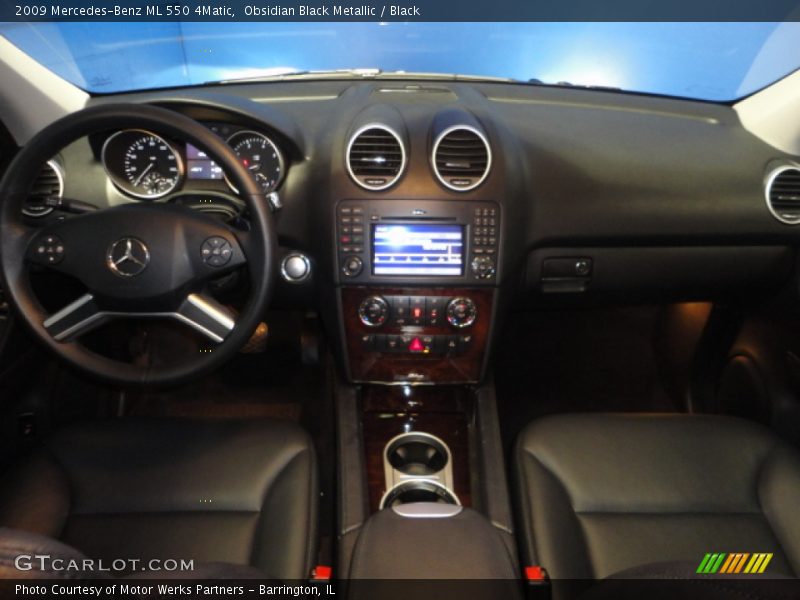 Obsidian Black Metallic / Black 2009 Mercedes-Benz ML 550 4Matic
