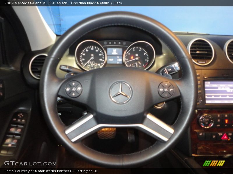 Obsidian Black Metallic / Black 2009 Mercedes-Benz ML 550 4Matic