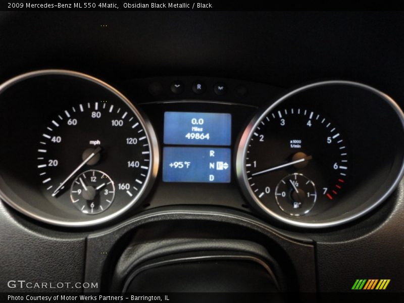 Obsidian Black Metallic / Black 2009 Mercedes-Benz ML 550 4Matic