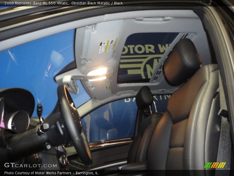 Obsidian Black Metallic / Black 2009 Mercedes-Benz ML 550 4Matic