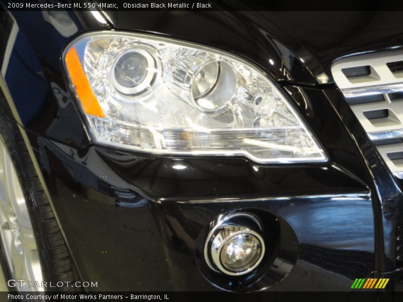 Obsidian Black Metallic / Black 2009 Mercedes-Benz ML 550 4Matic