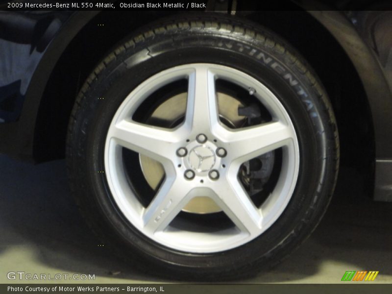 Obsidian Black Metallic / Black 2009 Mercedes-Benz ML 550 4Matic
