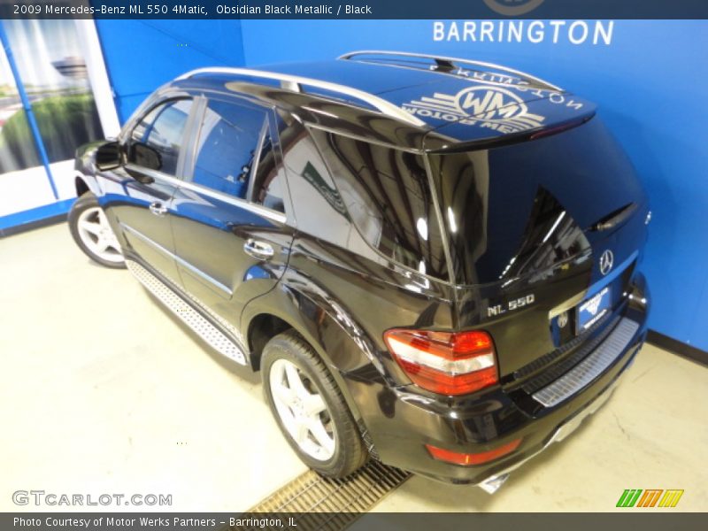 Obsidian Black Metallic / Black 2009 Mercedes-Benz ML 550 4Matic
