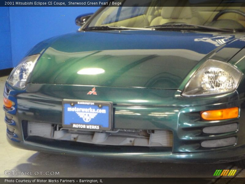 Sherwood Green Pearl / Beige 2001 Mitsubishi Eclipse GS Coupe