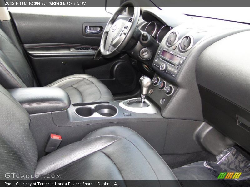 Wicked Black / Gray 2009 Nissan Rogue SL