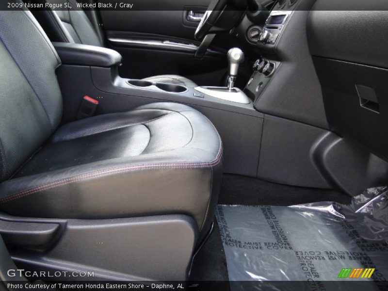 Wicked Black / Gray 2009 Nissan Rogue SL