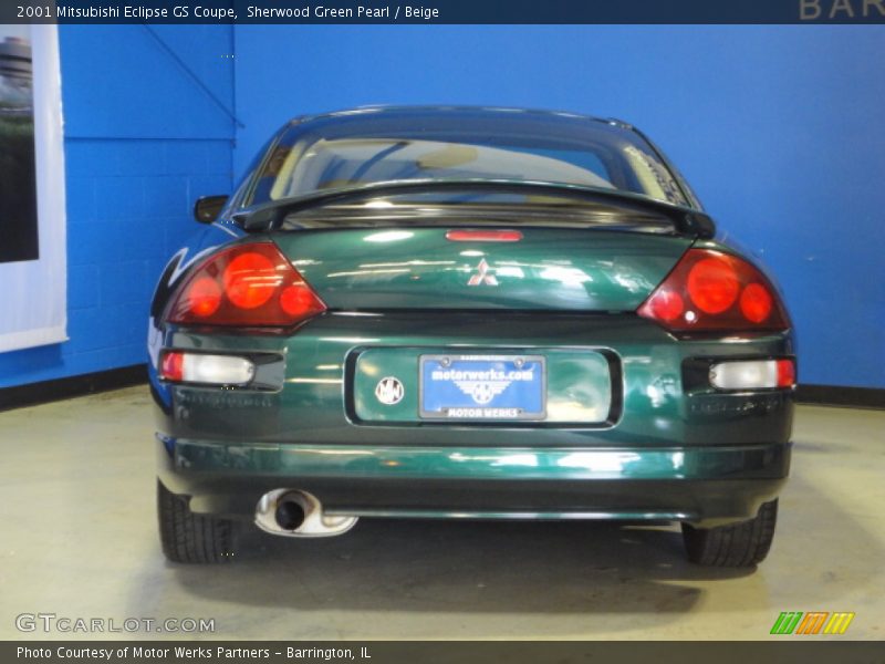 Sherwood Green Pearl / Beige 2001 Mitsubishi Eclipse GS Coupe