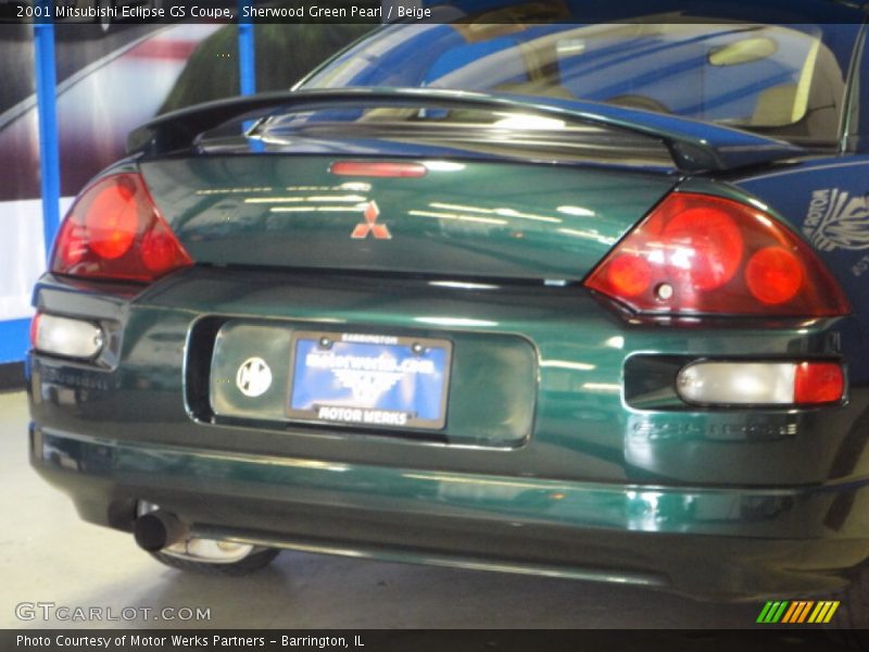 Sherwood Green Pearl / Beige 2001 Mitsubishi Eclipse GS Coupe