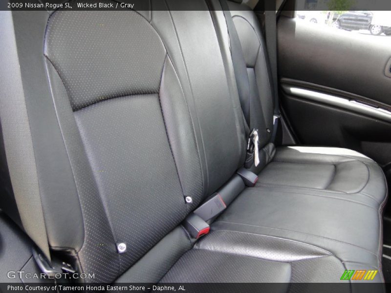 Wicked Black / Gray 2009 Nissan Rogue SL