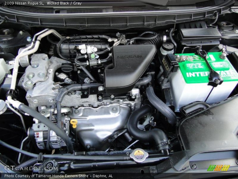 Wicked Black / Gray 2009 Nissan Rogue SL