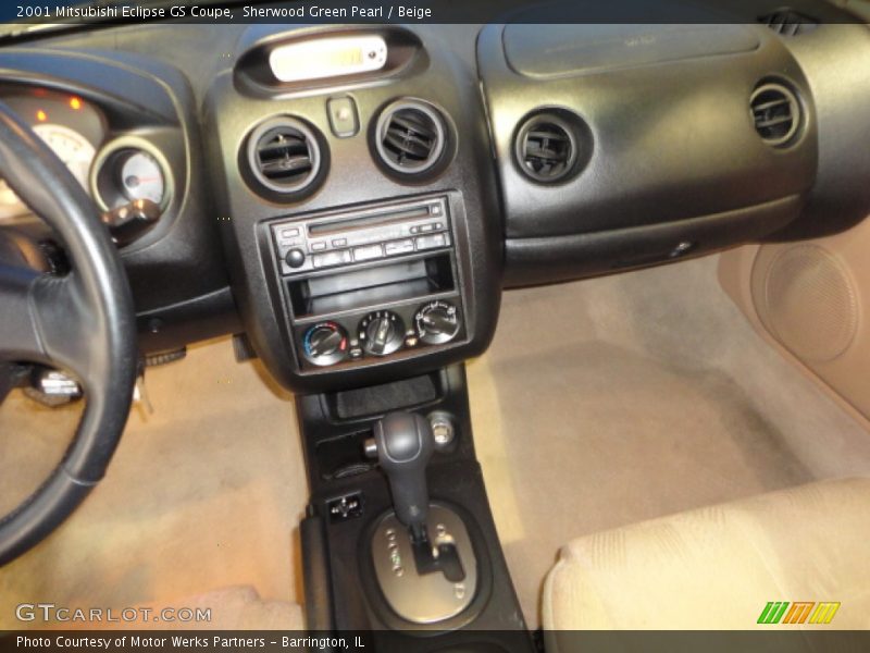 Sherwood Green Pearl / Beige 2001 Mitsubishi Eclipse GS Coupe