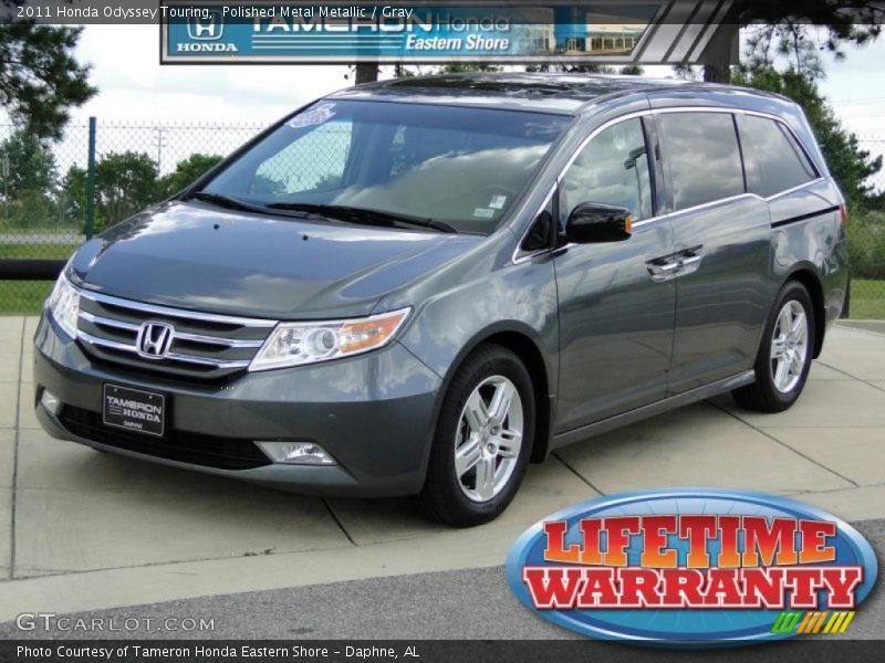 Polished Metal Metallic / Gray 2011 Honda Odyssey Touring