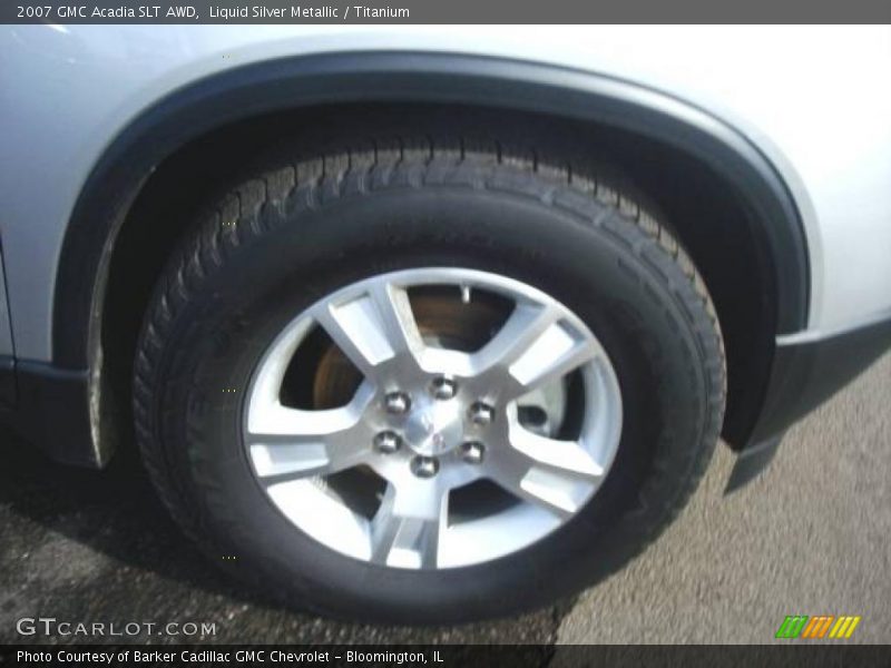 Liquid Silver Metallic / Titanium 2007 GMC Acadia SLT AWD