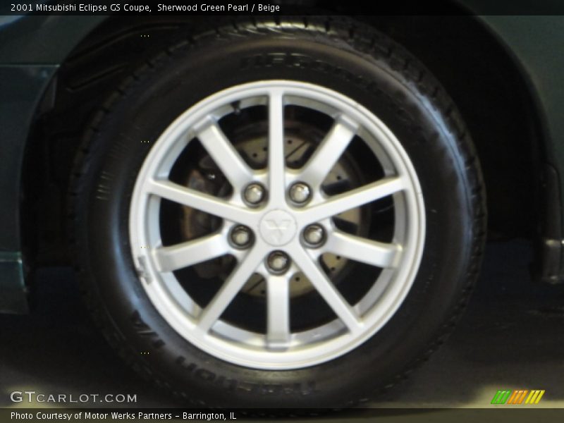 Sherwood Green Pearl / Beige 2001 Mitsubishi Eclipse GS Coupe