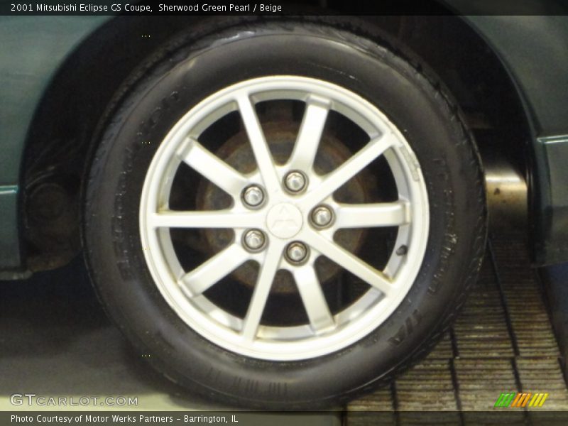 Sherwood Green Pearl / Beige 2001 Mitsubishi Eclipse GS Coupe