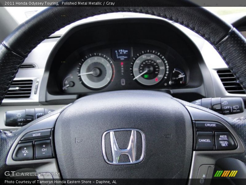 Polished Metal Metallic / Gray 2011 Honda Odyssey Touring