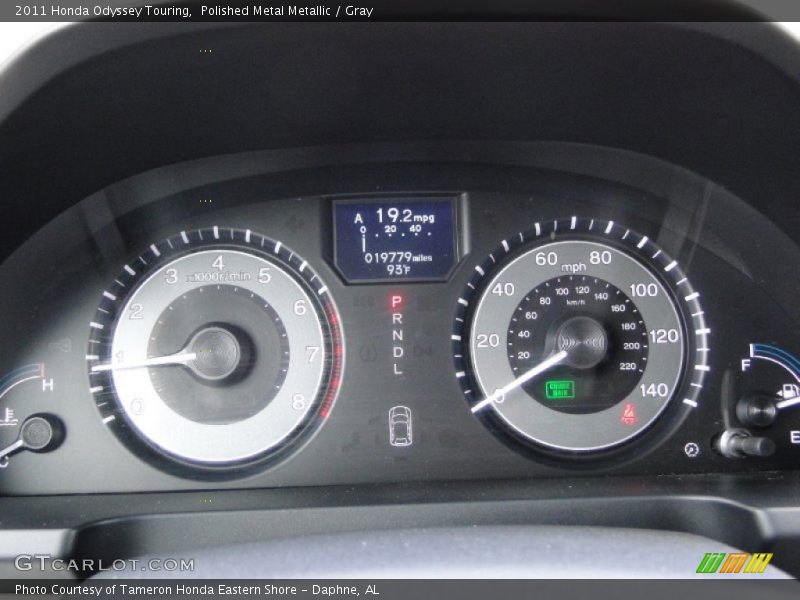 Polished Metal Metallic / Gray 2011 Honda Odyssey Touring