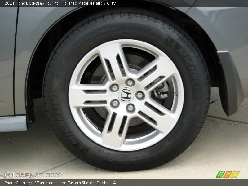 Polished Metal Metallic / Gray 2011 Honda Odyssey Touring