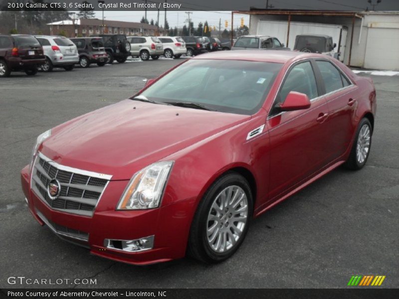 Crystal Red Tintcoat / Ebony 2010 Cadillac CTS 3.6 Sedan