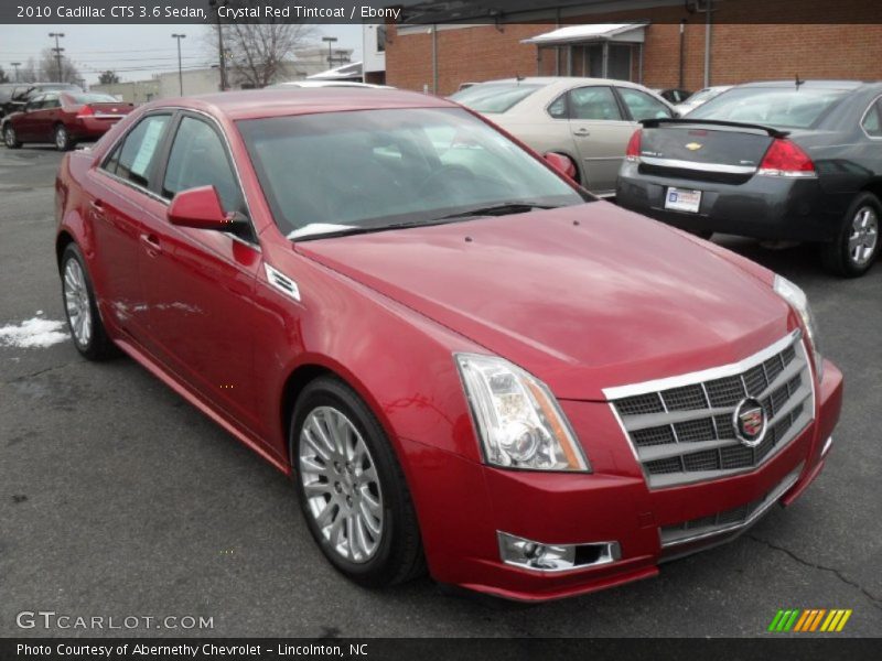 Crystal Red Tintcoat / Ebony 2010 Cadillac CTS 3.6 Sedan