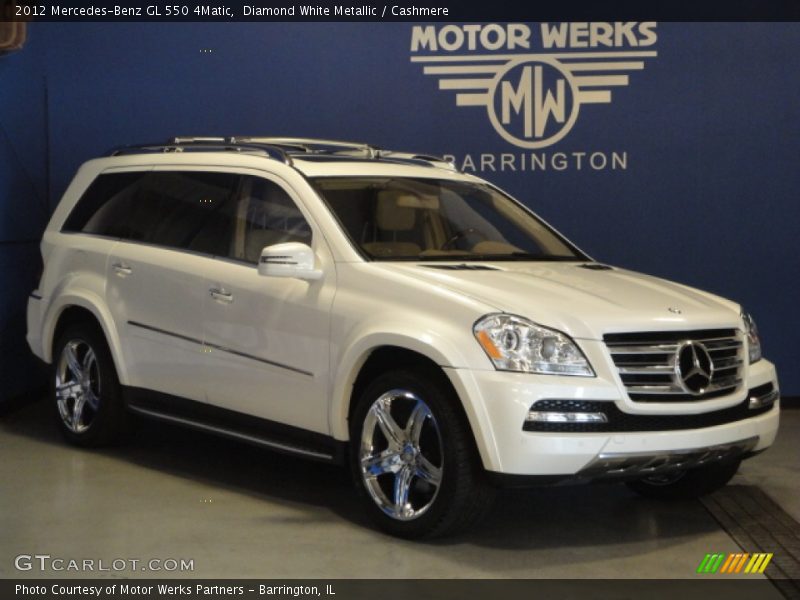 Diamond White Metallic / Cashmere 2012 Mercedes-Benz GL 550 4Matic
