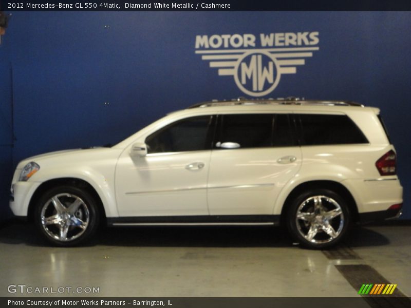 Diamond White Metallic / Cashmere 2012 Mercedes-Benz GL 550 4Matic