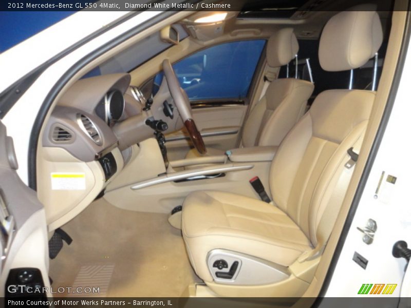 Diamond White Metallic / Cashmere 2012 Mercedes-Benz GL 550 4Matic