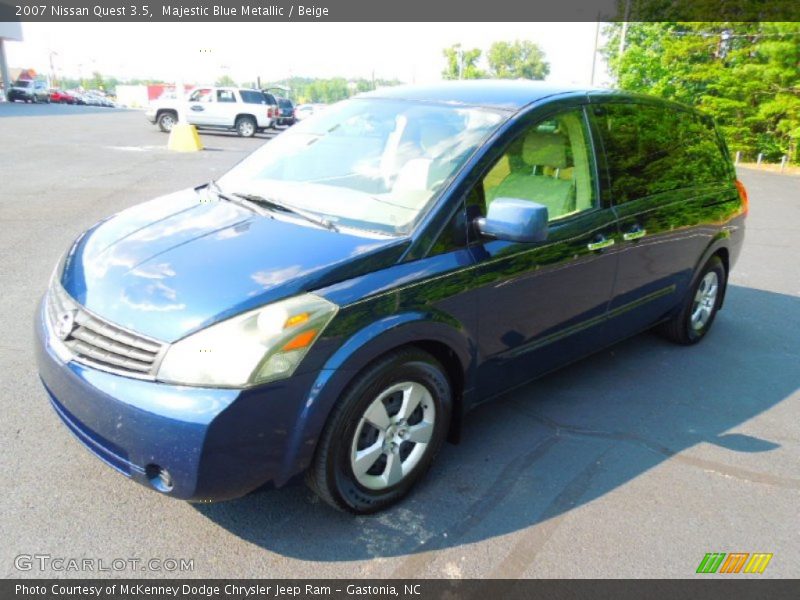 Majestic Blue Metallic / Beige 2007 Nissan Quest 3.5