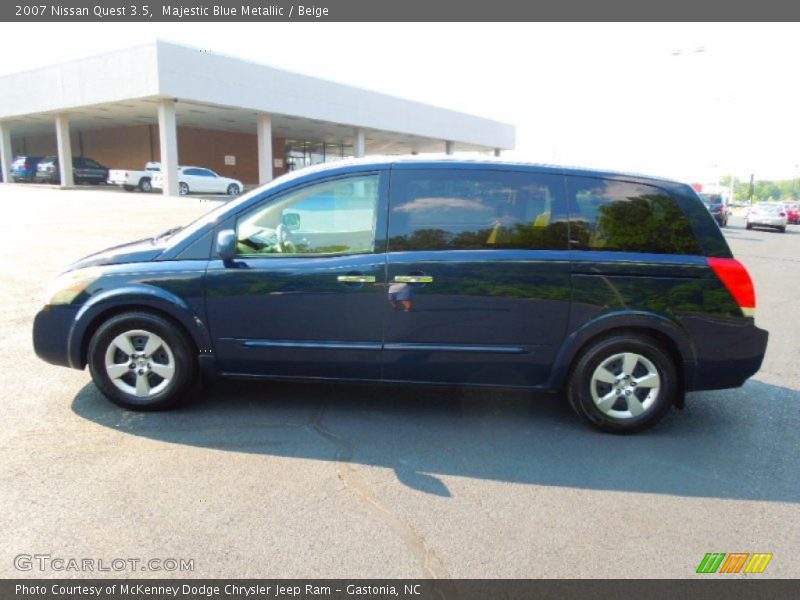 Majestic Blue Metallic / Beige 2007 Nissan Quest 3.5