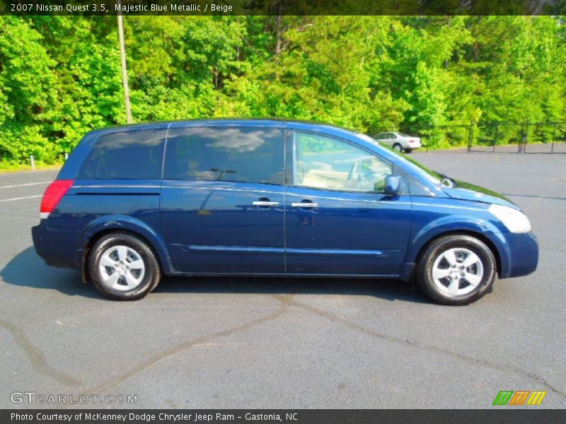 Majestic Blue Metallic / Beige 2007 Nissan Quest 3.5
