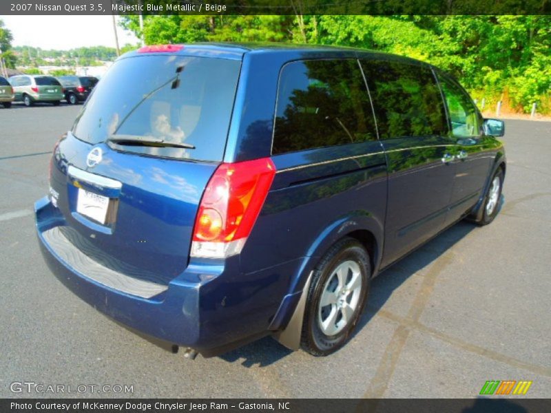 Majestic Blue Metallic / Beige 2007 Nissan Quest 3.5