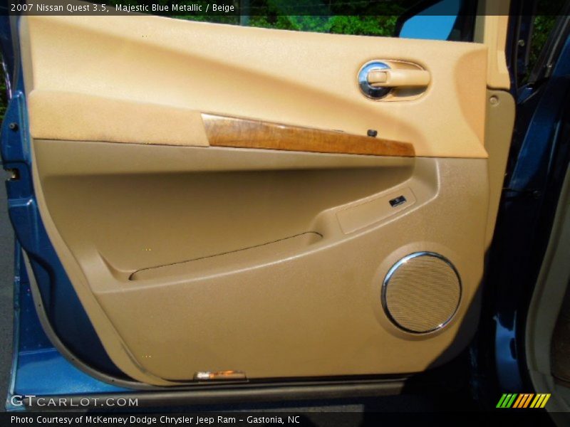 Majestic Blue Metallic / Beige 2007 Nissan Quest 3.5