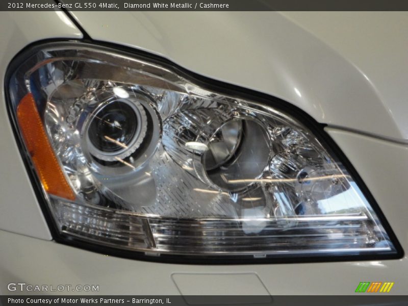 Diamond White Metallic / Cashmere 2012 Mercedes-Benz GL 550 4Matic